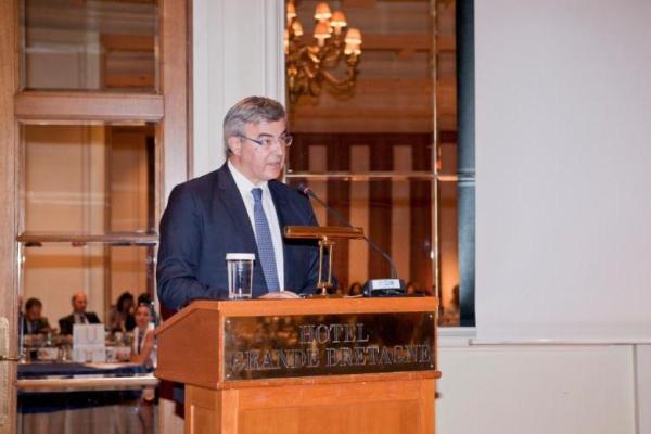 Ο Γενικός Γραμματέας του Υπουργείου Δικαιοσύνης κ. Νικόλας Κανελλόπουλος χαιρετίζει την έναρξη του Συνεδρίου. 